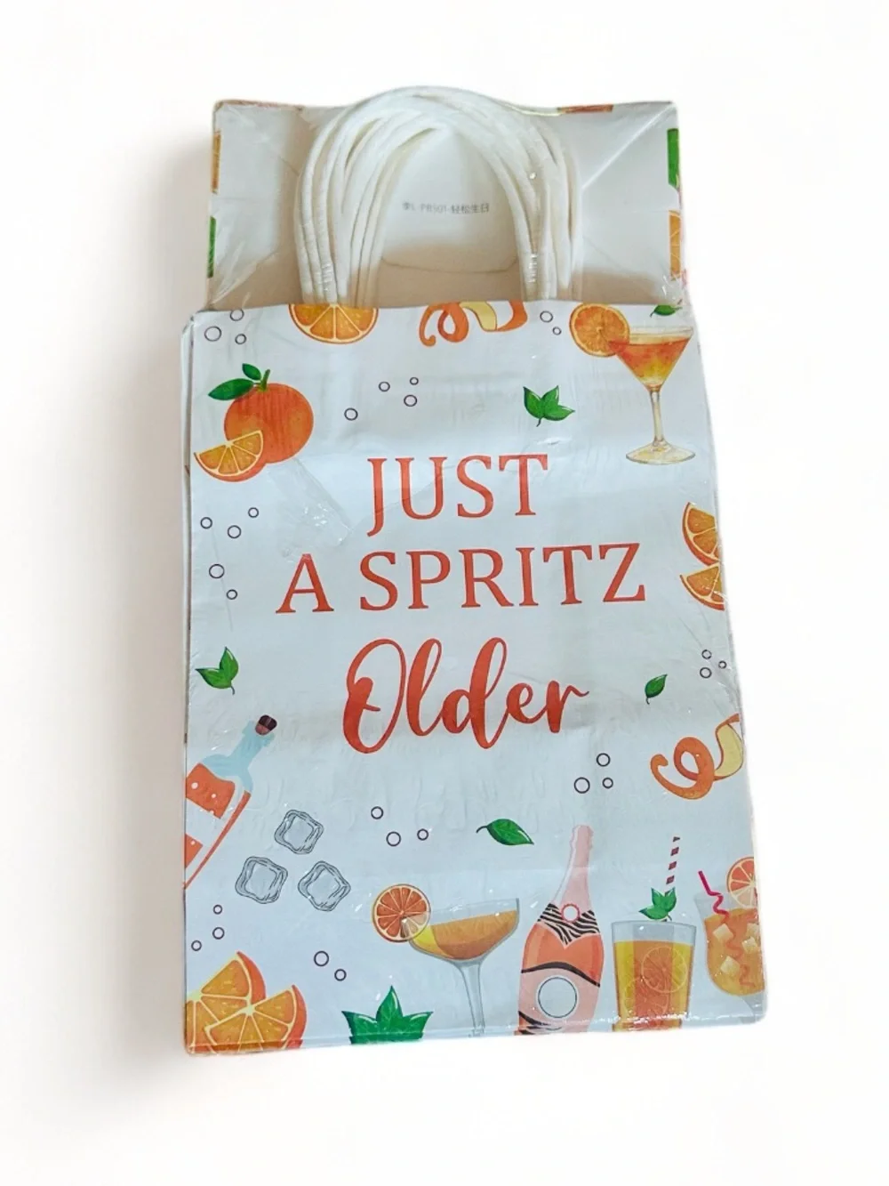 16 Pack- Just a Spritz Older Orange Party Gift Bags